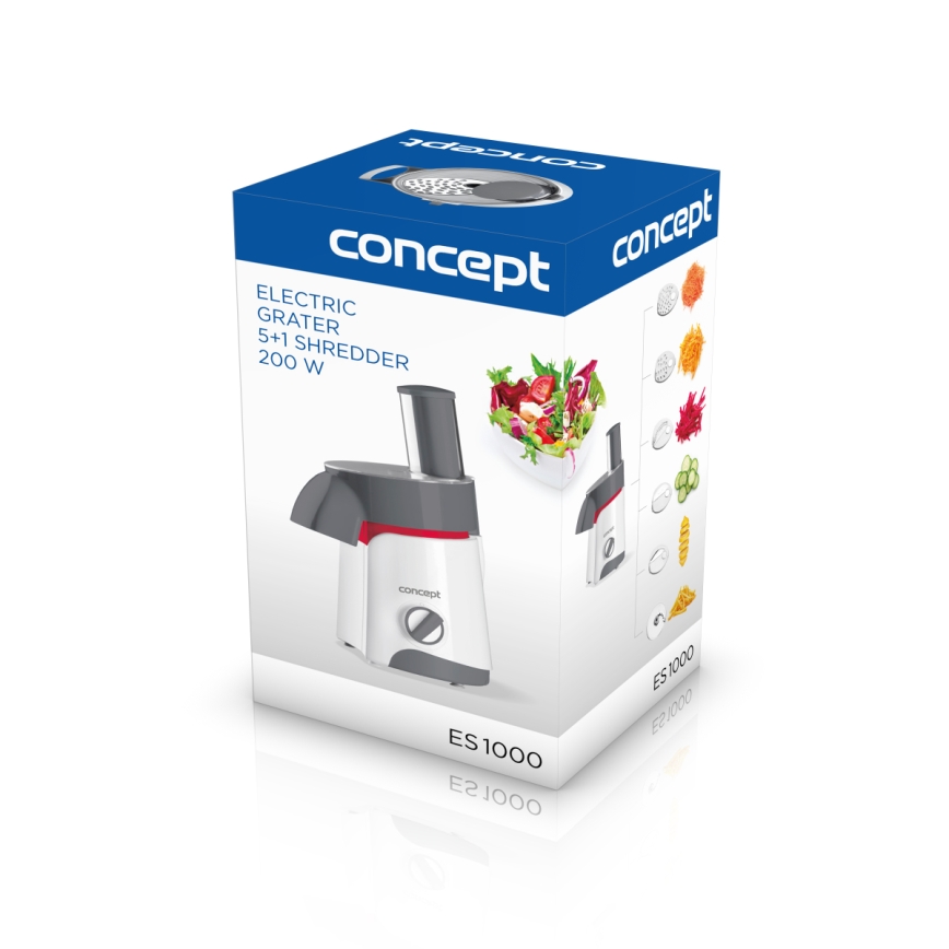 Concept ES1000 - Elektrické struhadlo 200W/230V bílá/šedá
