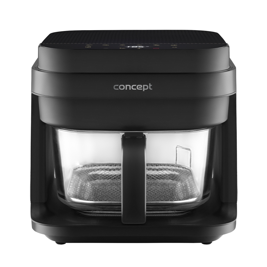 Concept FR5500 - Horkovzdušná fritéza GLASS & FAST 5,5 l 1200W/230V černá