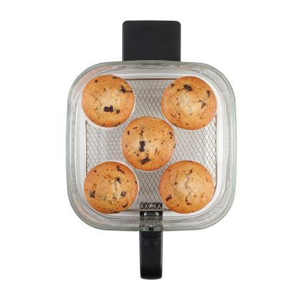 Concept FR5500 - Horkovzdušná fritéza GLASS & FAST 5,5 l 1200W/230V černá
