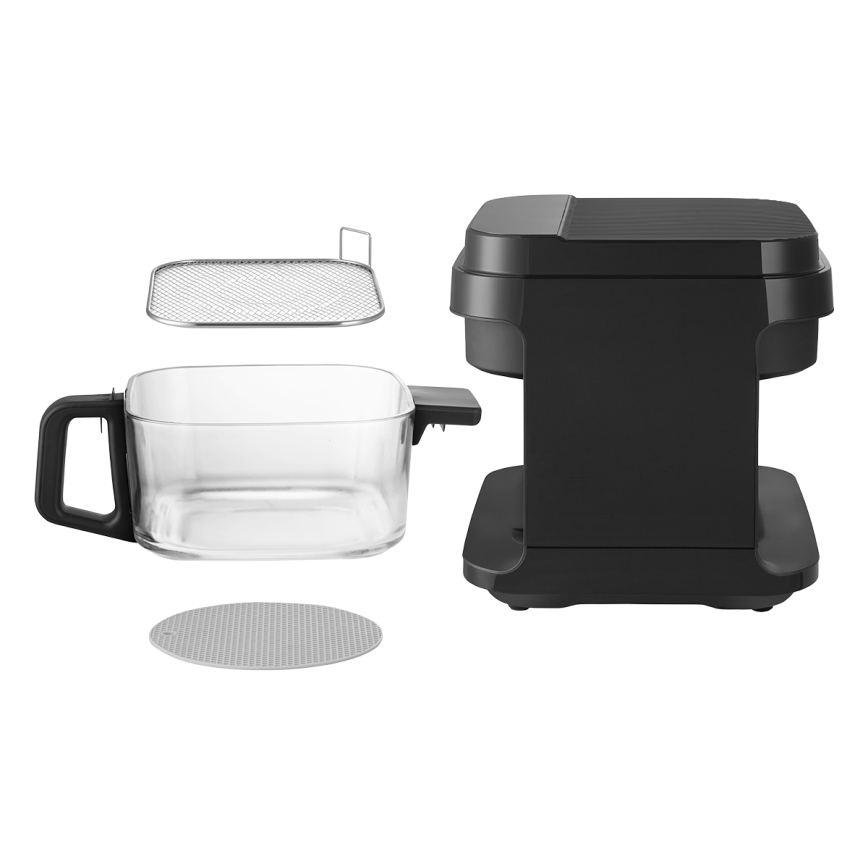 Concept FR5500 - Horkovzdušná fritéza GLASS & FAST 5,5 l 1200W/230V černá