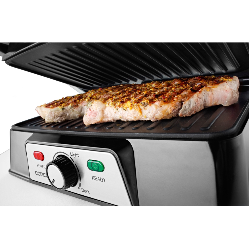 Concept ge2005 - Kontaktní gril 1500W/230V nerez/černá