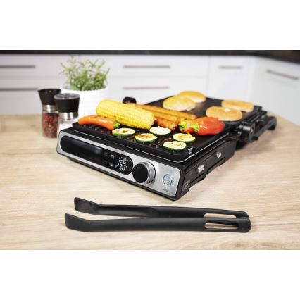 Concept ge3500 - Kontaktní gril s teplotní sondou 2000W/230V černá