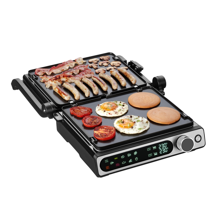 Concept ge3500 - Kontaktní gril s teplotní sondou 2000W/230V černá