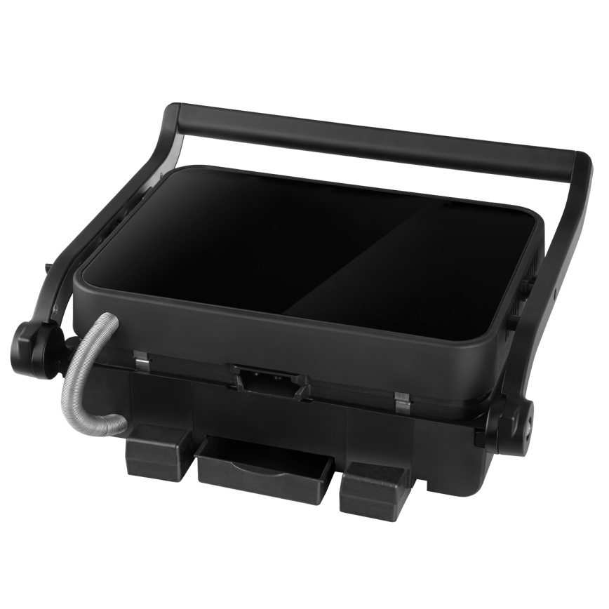 Concept ge3600 - Kontaktní gril s teplotní sondou GLASS 2000W/230V černá