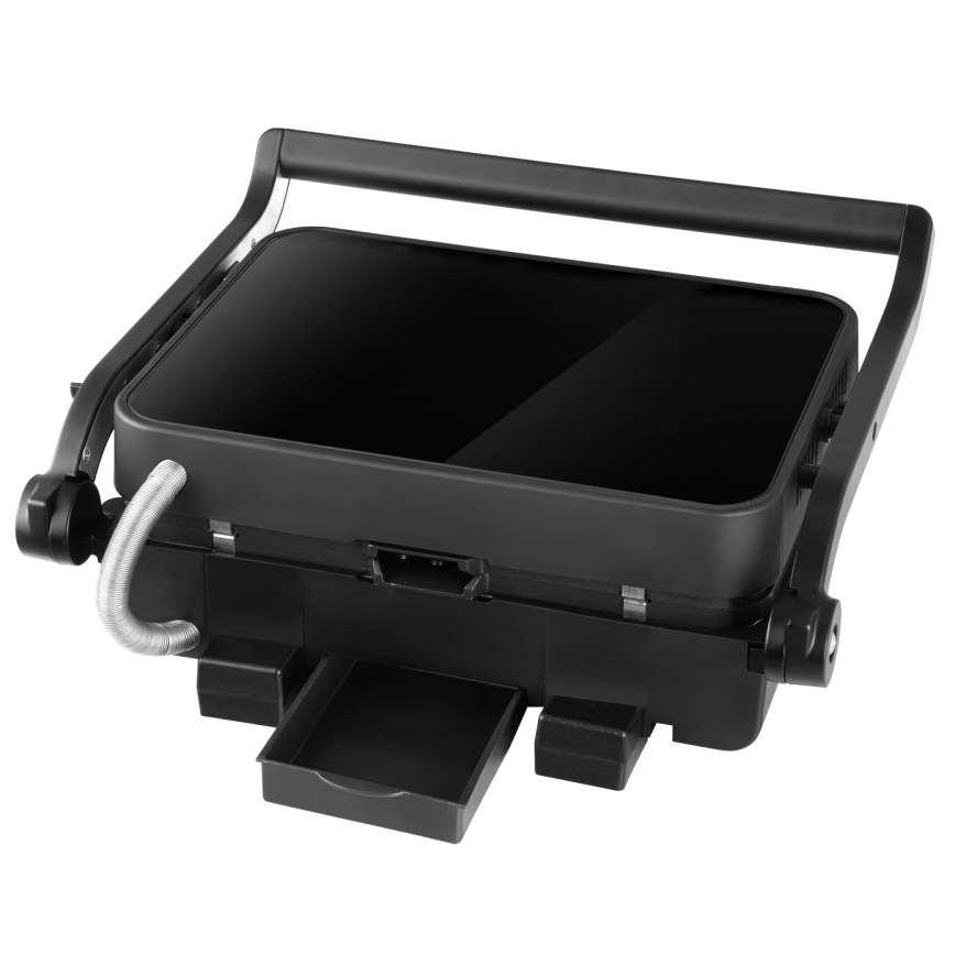 Concept ge3600 - Kontaktní gril s teplotní sondou GLASS 2000W/230V černá