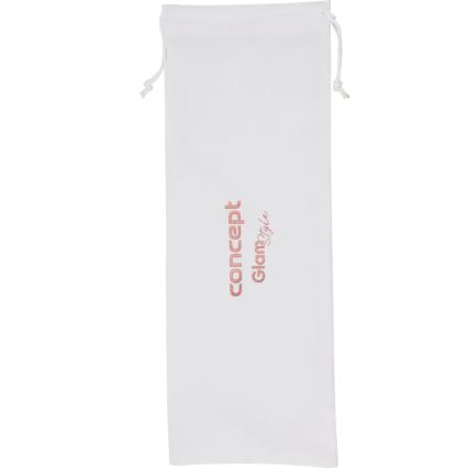 Concept KK2125 - Kónická kulma na vlasy GLAM STYLE 42W/230V bílá/rose gold