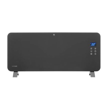 Concept KS4100 - Chytrý elektrický přímotop/konvektor 1000/2000W Wi-Fi IP24 šedá