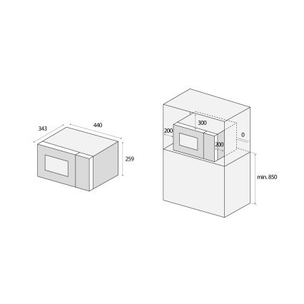 Concept MT2020WH - Mikrovlnná trouba 700W/230V 20 l bílá