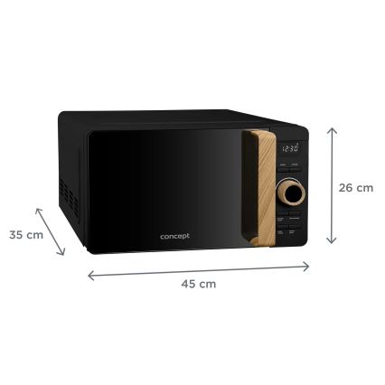 Concept MT3520bc - Mikrovlnná trouba 800W/230V 20 l černá