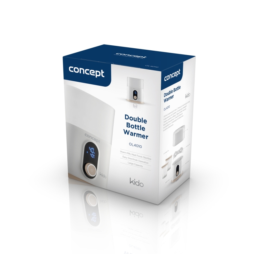 Concept OL4010 - Ohřívač lahví 3v1 KIDO 200W/230V bílá