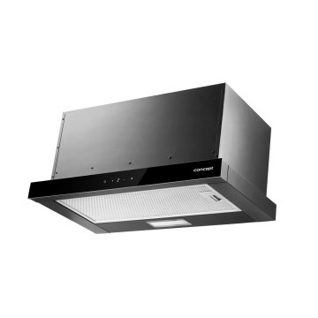Concept OPV3860bc - Výsuvná digestoř 60 cm černá