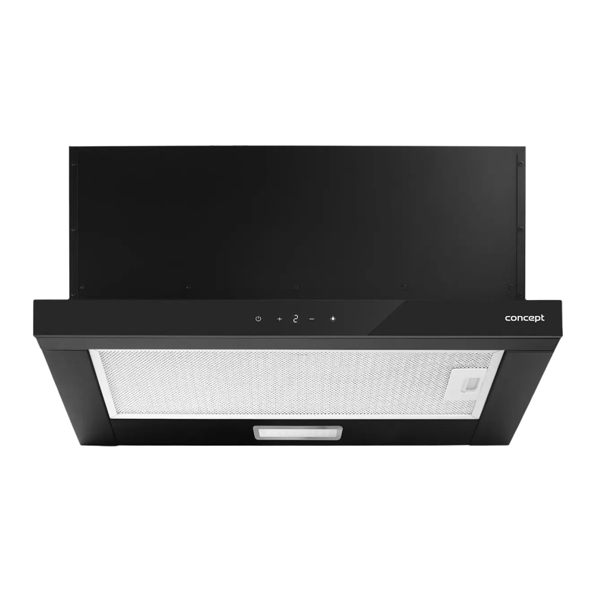 Concept OPV3860bc - Výsuvná digestoř 60 cm černá