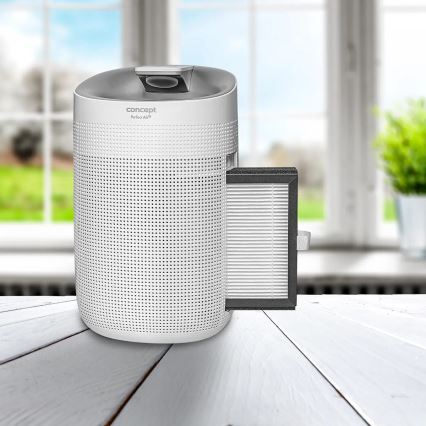 Concept OV1200 - Odvlhčovač a čistička vzduchu PERFECT AIR 1 l 45W/230V bílá