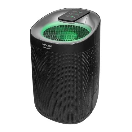 Concept OV1210 - Odvlhčovač a čistička vzduchu PERFECT AIR 1 l 45W/230V černá