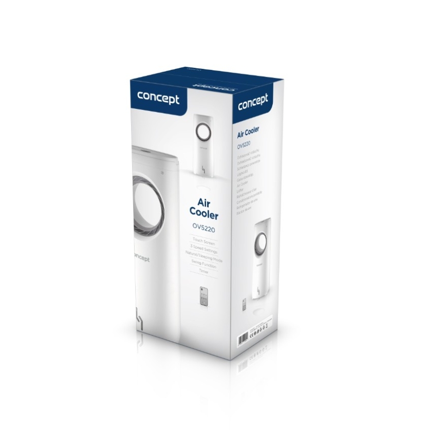 Concept OV5220 - Multifunkční mobilní ochlazovač vzduchu 4v1 5 l 80W/230V bílá + DO