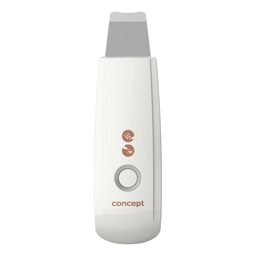 Concept PO2030 - Kosmetická ultrazvuková špachtle PERFECT SKIN 2,5W/5V USB 600 mAh bílá