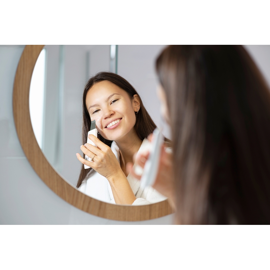 Concept PO2030 - Kosmetická ultrazvuková špachtle PERFECT SKIN 2,5W/5V USB 600 mAh bílá