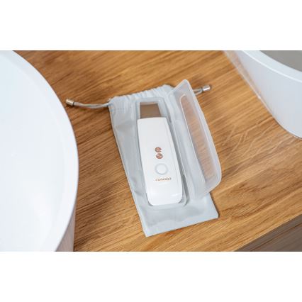 Concept PO2030 - Kosmetická ultrazvuková špachtle PERFECT SKIN 2,5W/5V USB 600 mAh bílá