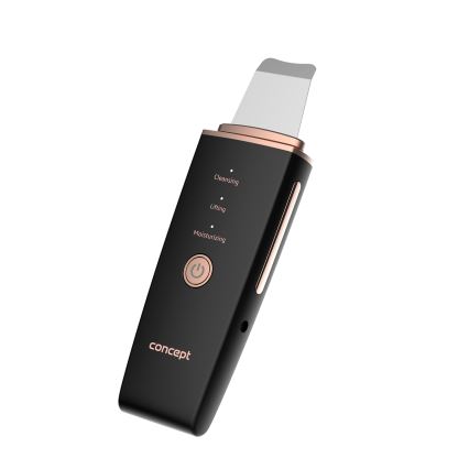Concept PO2060 - Kosmetická ultrazvuková špachtle PERFECT SKIN 3,5W/5V USB 500 mAh IPX6 černá