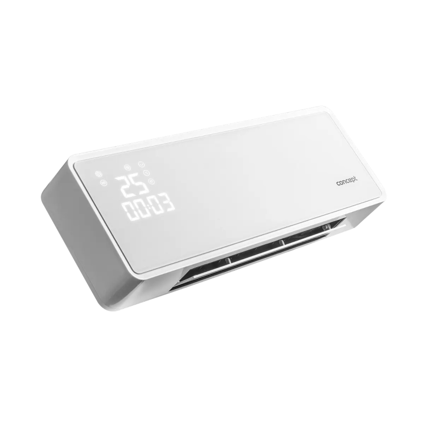 Concept QH4000 - Elektrické topení 1000/2000W IP22 bílá + dálkové ovládání