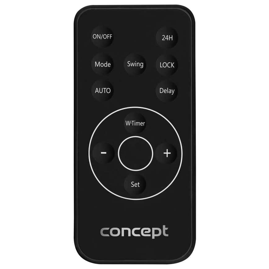 Concept QH4001 - Elektrické topení 1000/2000W IP22 černá + dálkové ovládání