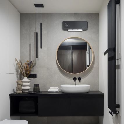 Concept QH4100 - Elektrické topení 1000/2000W Wi-Fi IP22 šedá + dálkové ovládání