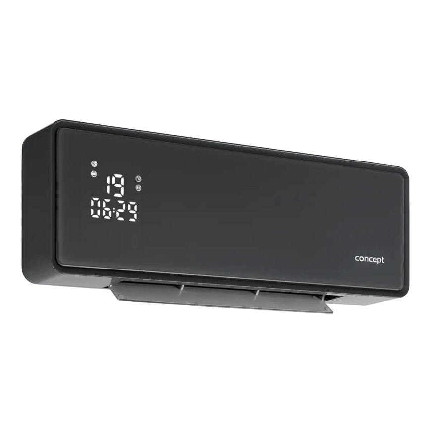 Concept QH4100 - Elektrické topení 1000/2000W Wi-Fi IP22 šedá + dálkové ovládání