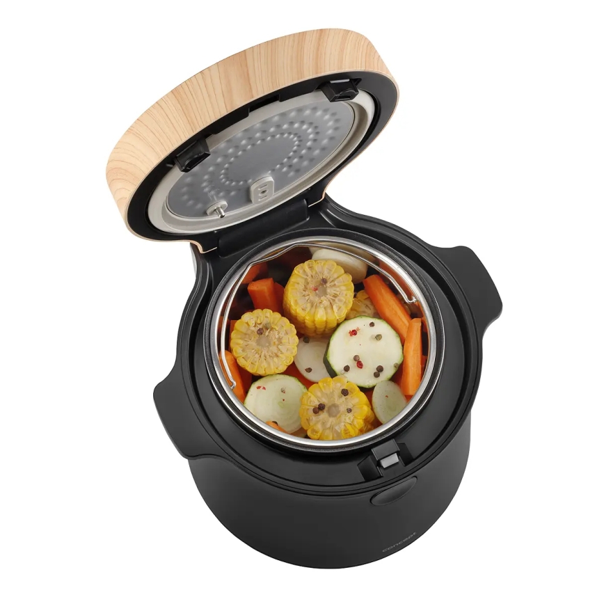 Concept RE4040 - Digitální rýžovar 2v1 450W/230V 2 l černá/dekor dřeva