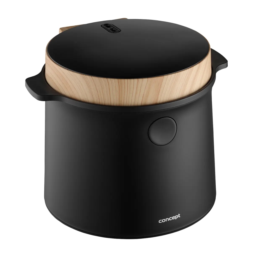 Concept RE4040 - Digitální rýžovar 2v1 450W/230V 2 l černá/dekor dřeva