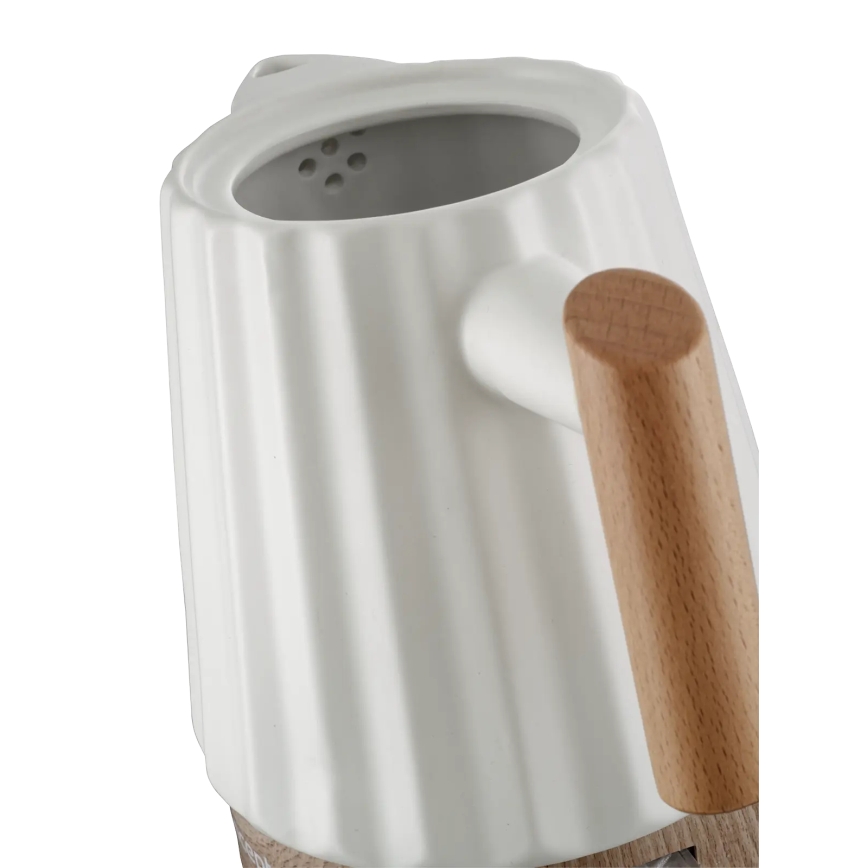 Concept RK0090 - Rychlovarná konvice 1,5 l 1500W/230V bílá/dekor dřeva/keramika