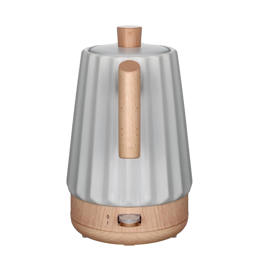 Concept RK0091 - Rychlovarná konvice 1,5 l 1500W/230V světle šedá/dekor dřeva/keramika