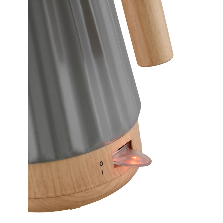 Concept RK0092 - Rychlovarná konvice 1,5 l 1500W/230V tmavě šedá/dekor dřeva/keramika