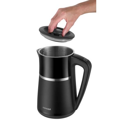 Concept RK3100 - Rychlovarná konvice s termotegulací 1,7 l 2200W/230V černá