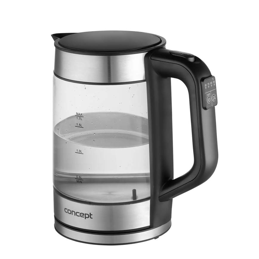 Concept RK4067 - Rychlovarná konvice s termotegulací 1,7 l 2200W/230V nerez