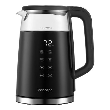 Concept RK4100 - Rychlovarná konvice s termotegulací 1,7 l 2200W/230V černá