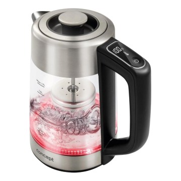 Concept RK4190 - Rychlovarná konvice s termotegulací a sítkem 1,7 l 2200W/230V nerez