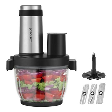 Concept RM3300 - Kuchyňský robot se struhadlem 1000W/230V černá/nerez