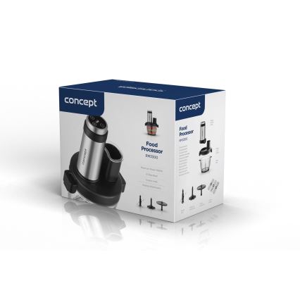 Concept RM3300 - Kuchyňský robot se struhadlem 1000W/230V černá/nerez