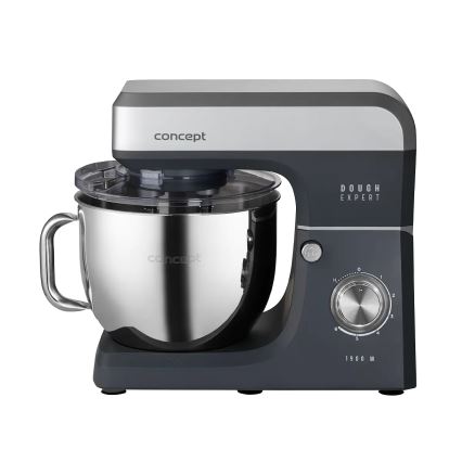 Concept RM6010 - Kuchyňský planetární robot  DOUGH EXPERT 1900W/230V antracit/nerez