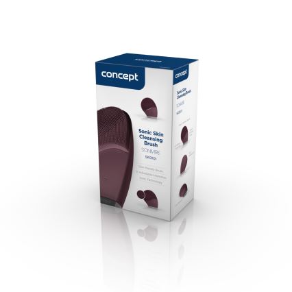 Concept SK9101 - Čisticí kartáček na obličej SONIVIBE 2W/5V 250 mAh IPX7 červená