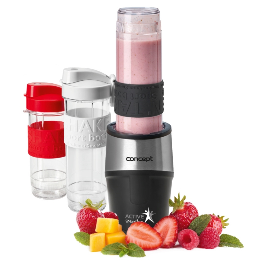 Concept SM3385 - Smoothie mixér s příslušenstvím ACTIVE SMOOTHIE 500W/230V černá