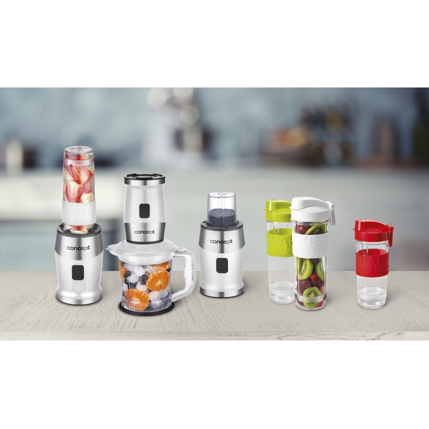 Concept SM3391 - Smoothie mixér s příslušenstvím 700W/230V bílá