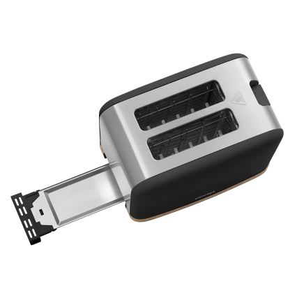 Concept TE2016 - Topinkovač s dvěma otvory a rozpékačem 930W/230V černá