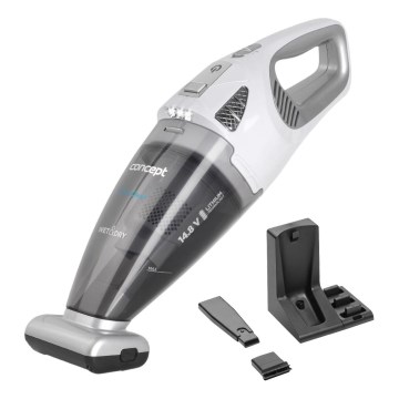 Concept VP4370 - Ruční vysavač WET & DRY PERFECT CLEAN 90W/14,8V 2200 mAh bílá