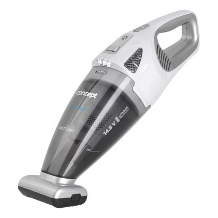 Concept VP4370 - Ruční vysavač WET & DRY PERFECT CLEAN 90W/14,8V 2200 mAh bílá