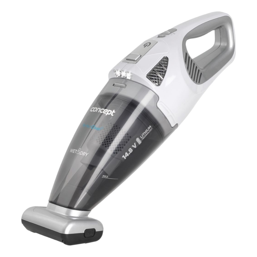 Concept VP4370 - Ruční vysavač WET & DRY PERFECT CLEAN 90W/14,8V 2200 mAh bílá