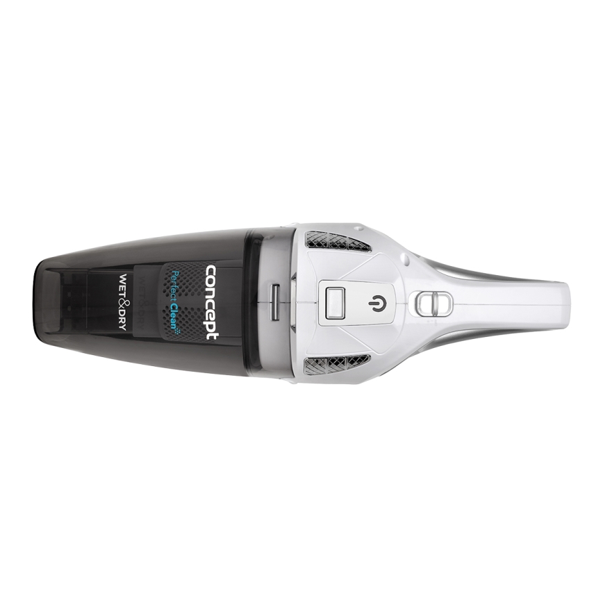 Concept VP4370 - Ruční vysavač WET & DRY PERFECT CLEAN 90W/14,8V 2200 mAh bílá