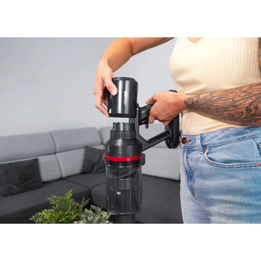 Concept VP6150 - Tyčový vysavač 3v1 ULTIMATE UV POWER 500W/29,6V 2200 mAh černá