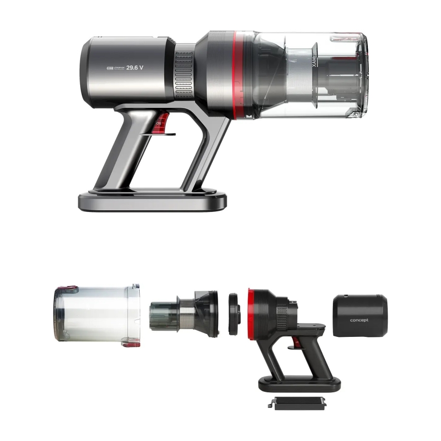 Concept VP6150 - Tyčový vysavač 3v1 ULTIMATE UV POWER 500W/29,6V 2200 mAh černá