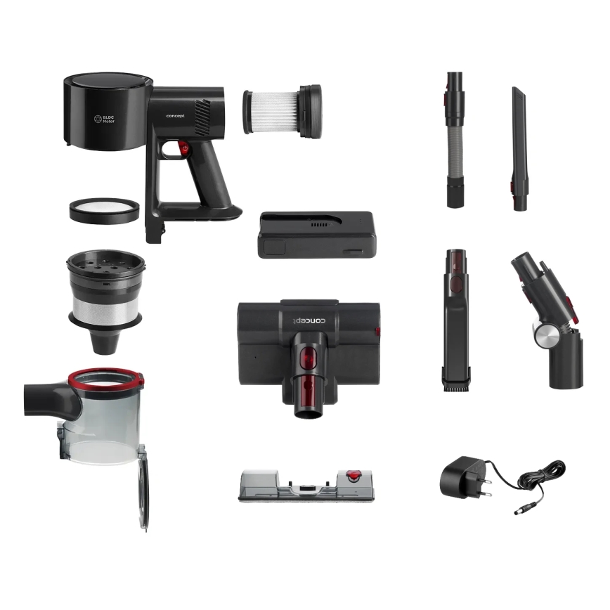 Concept VP6300 - Tyčový vysavač 5v1 ULTIMATE COMPLETE PRO 500W/25,9V 2500 mAh černá